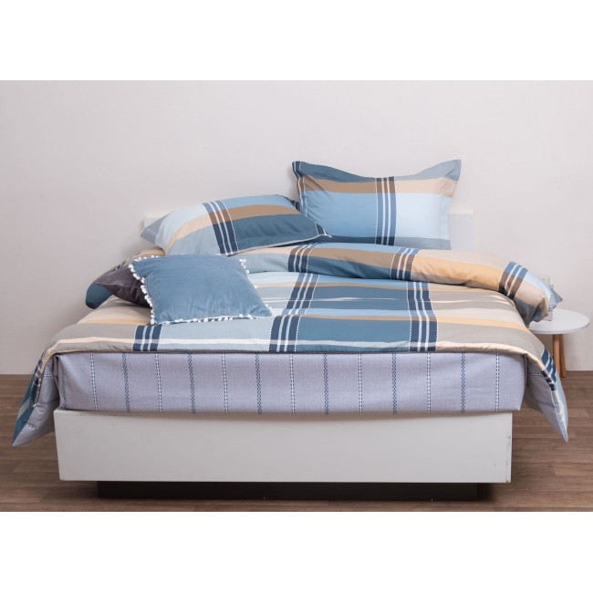 Σετ Πάπλωμα Υπέρδιπλο 220x240 Έμμα Πετρόλ  Πετρόλ